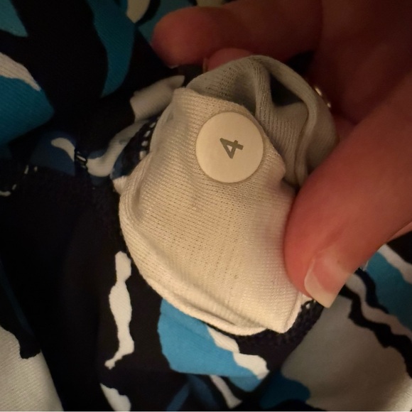 Lululemon Wunder Under Pant (Hi-Rise) Boom Bloom Beach Blanket Blue Ice Milk - Picture 2 of 8